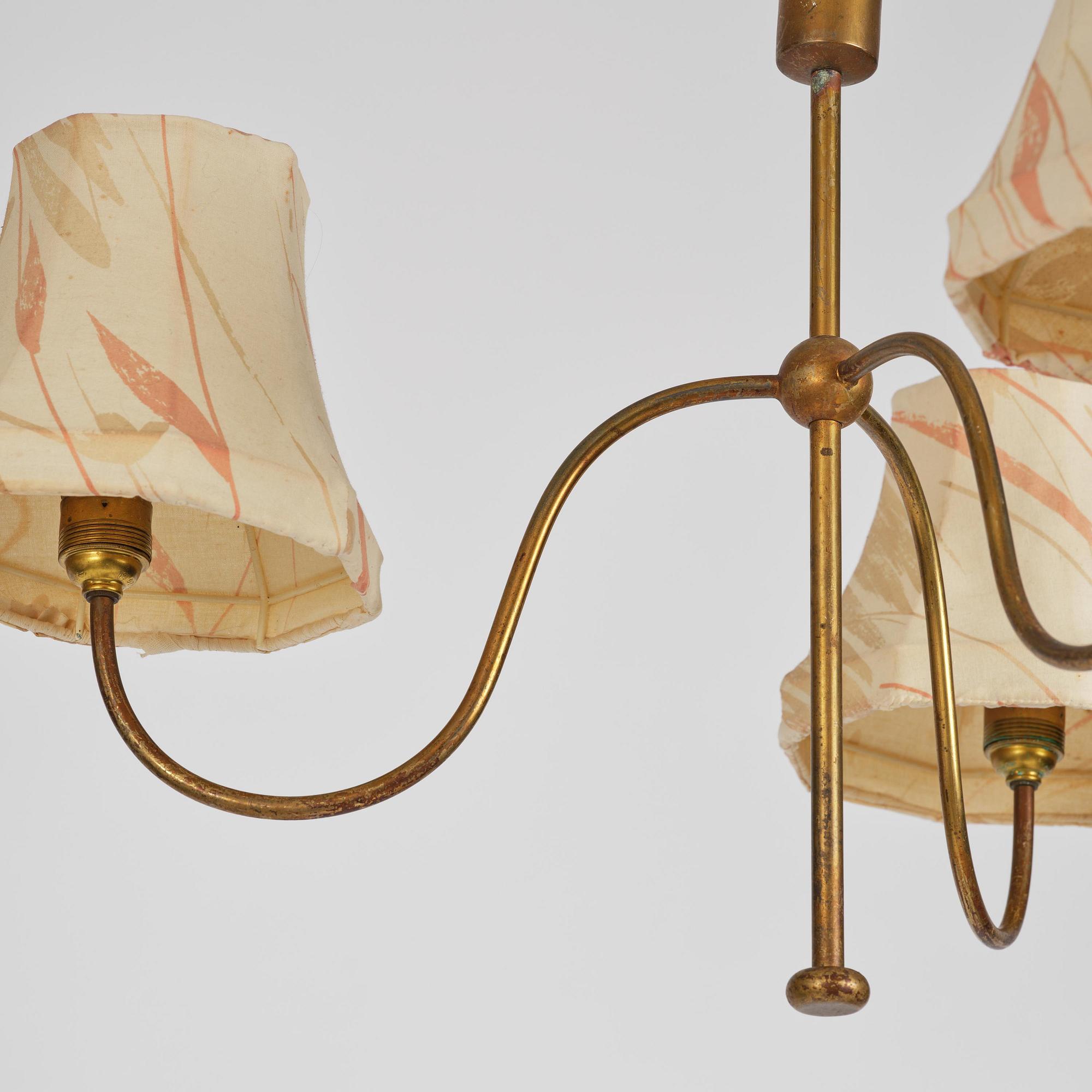 Josef Frank, taklampa, modell G 2444, Firma Svenskt Tenn, 1940-tal.