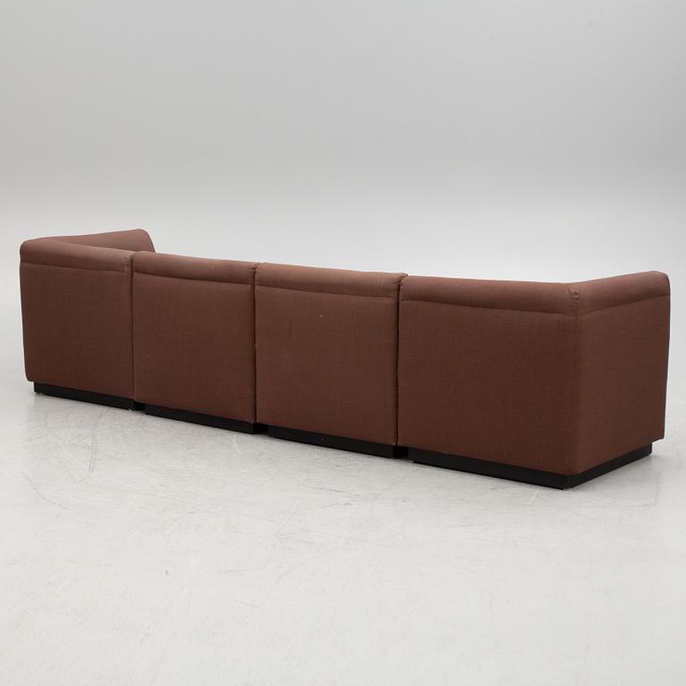 Modulsoffa, 8 delar, JOC Vetlanda, 1970-tal.