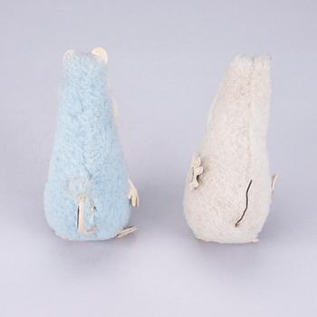 MUMINFIGURER, 2 st, Atelier Fauni, Finland, 1950-60-tal.
