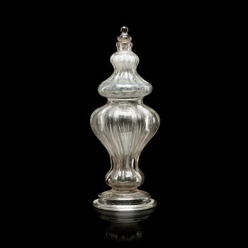 709. A Swedish Rococo oil canister, 18th Century.