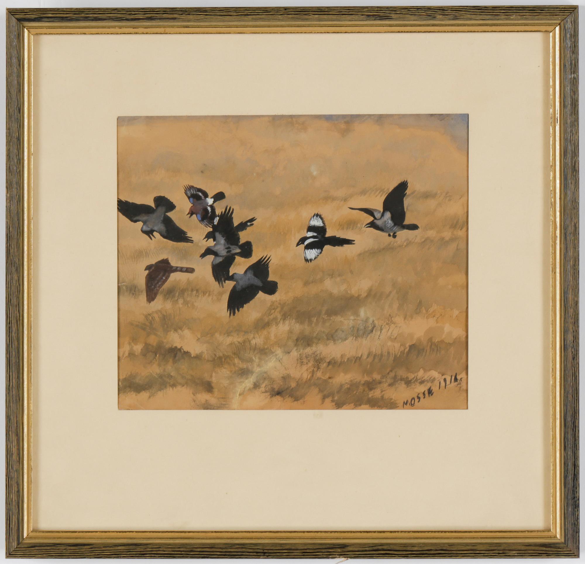 MOSSE STOOPENDAAL, akvarell, Sigerad och daterad 1916.