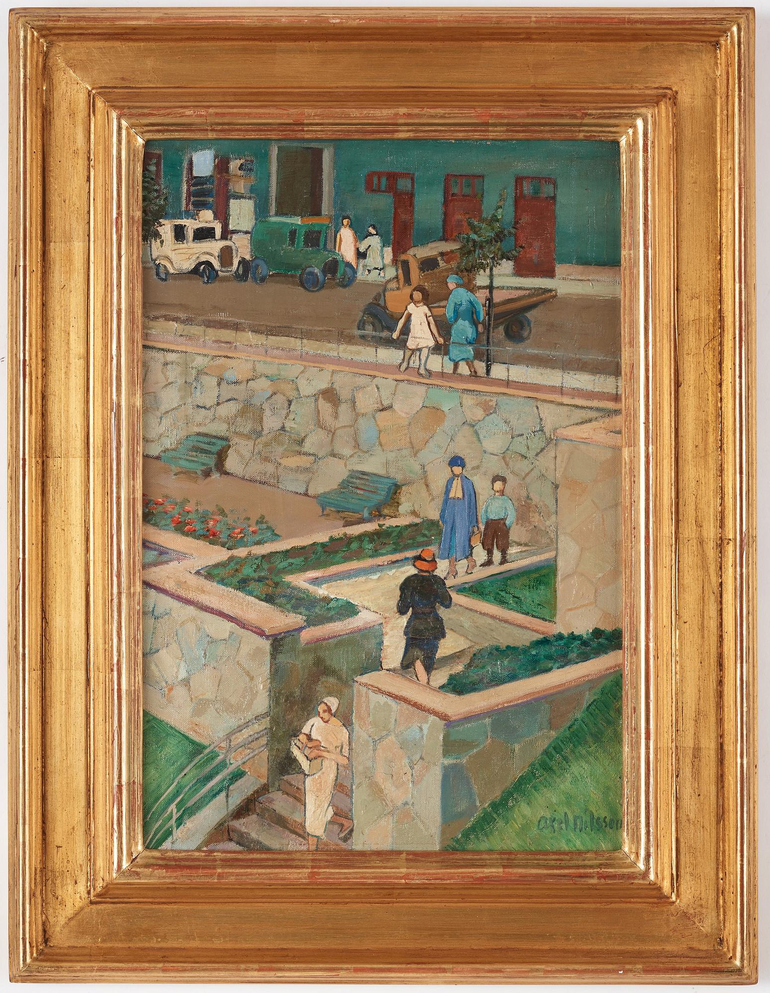 Axel Nilsson, "Terrassen, sommar".