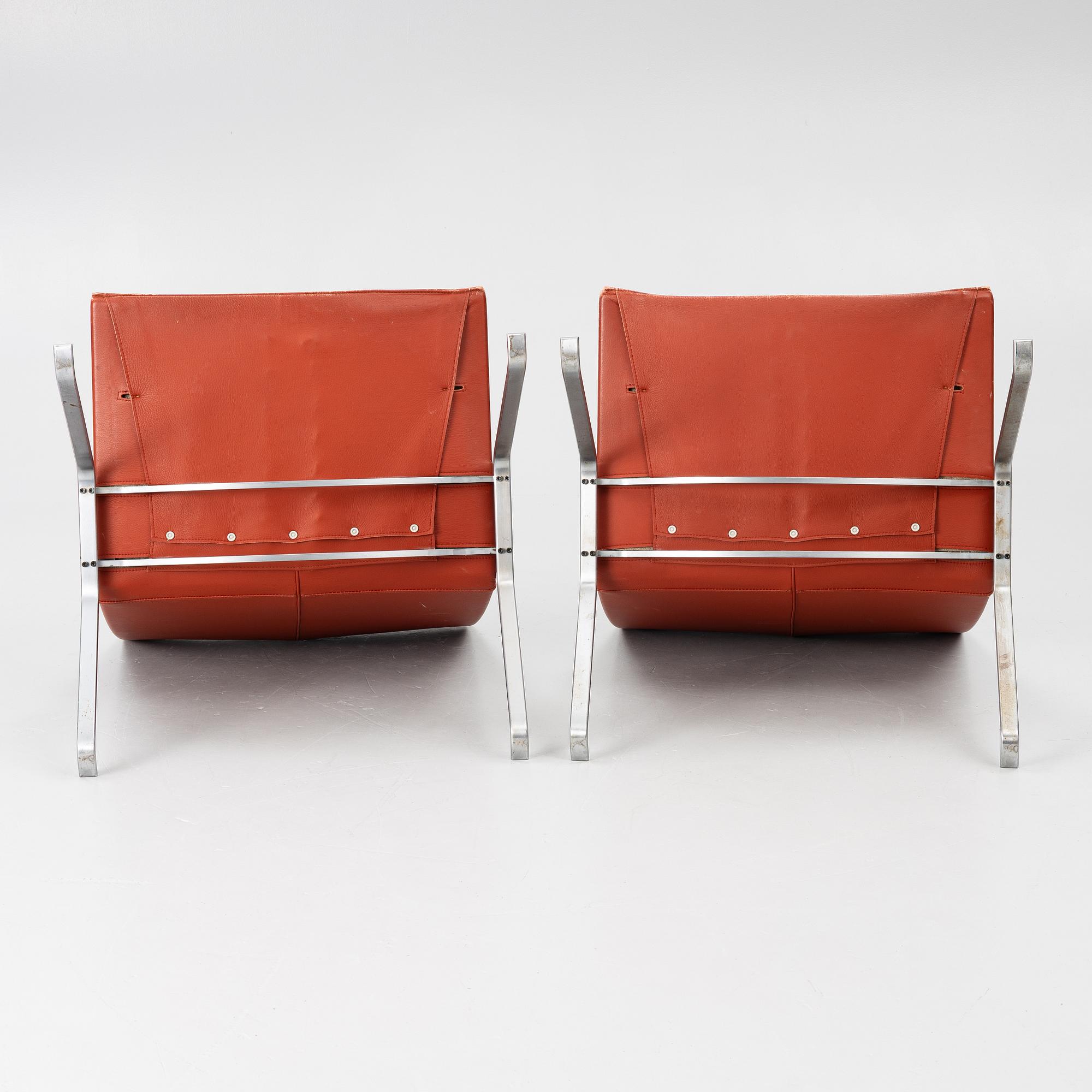 Poul Kjaerholm, Fåtöljer, ett par "PK22", för Fritz Hansen, Danmark 1997.