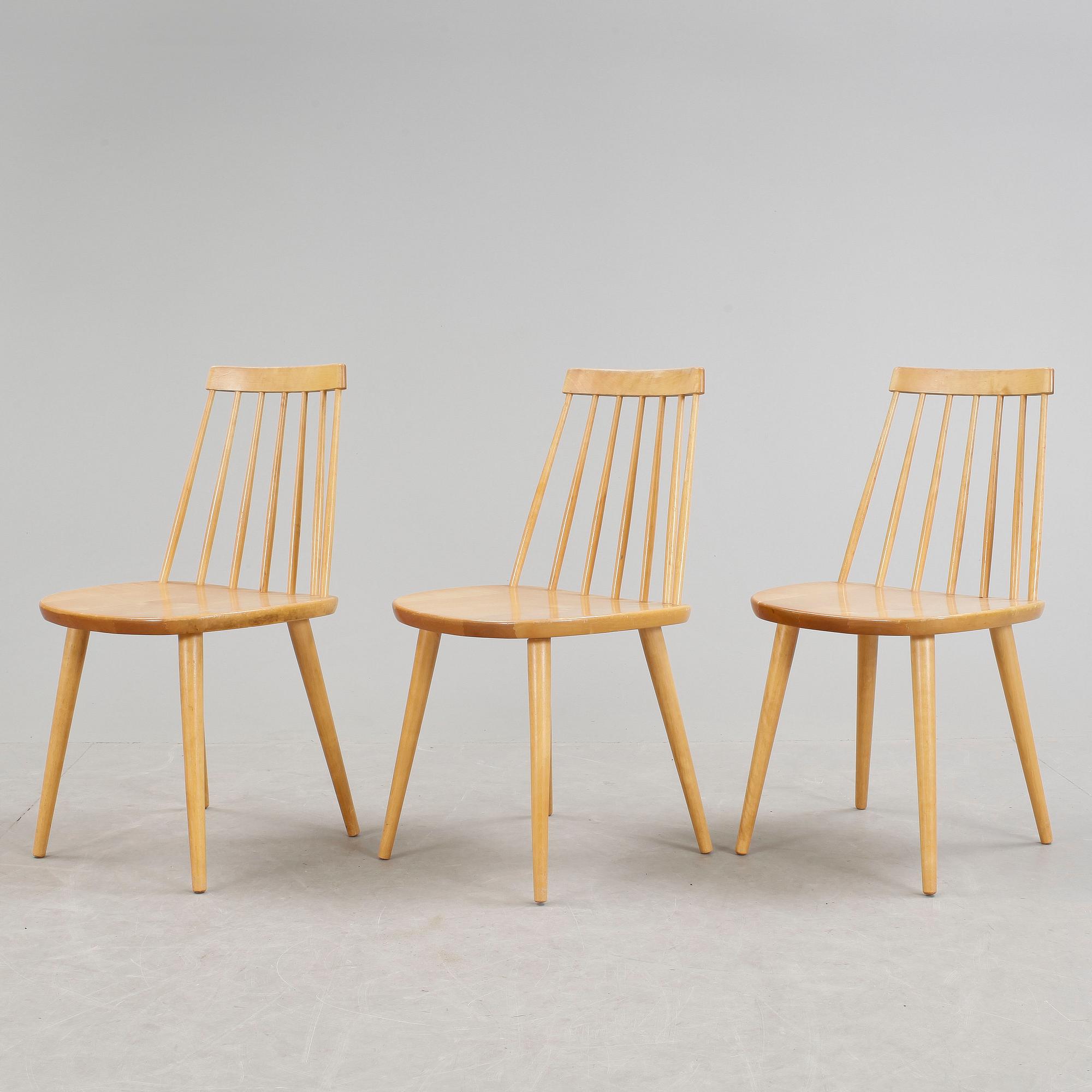 PINNSTOLAR, 3 st, "Pinocchio", Yngve Ekström, 1900-talets mitt.