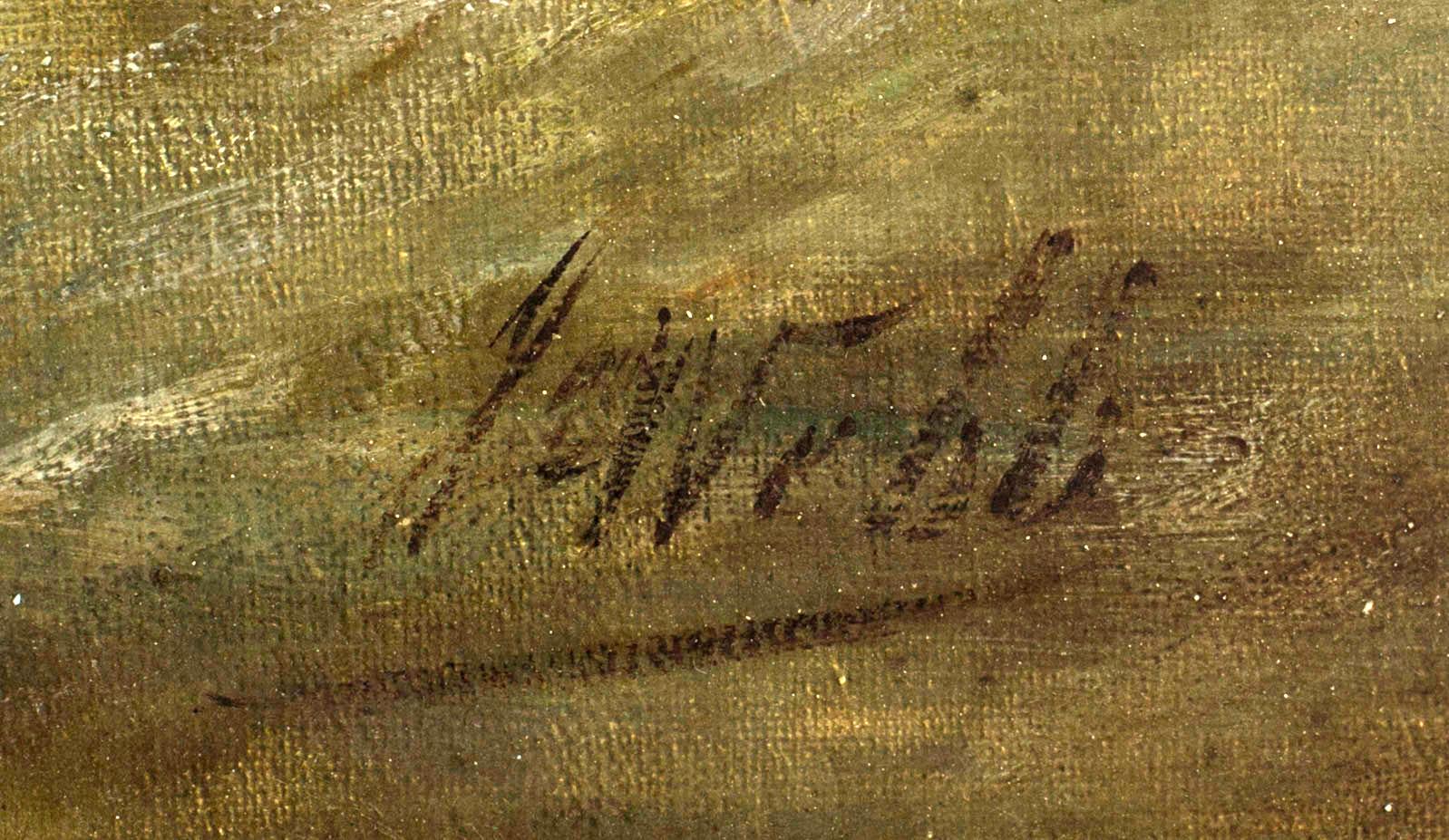 JAMES WEBB, oil on canvas, signed.