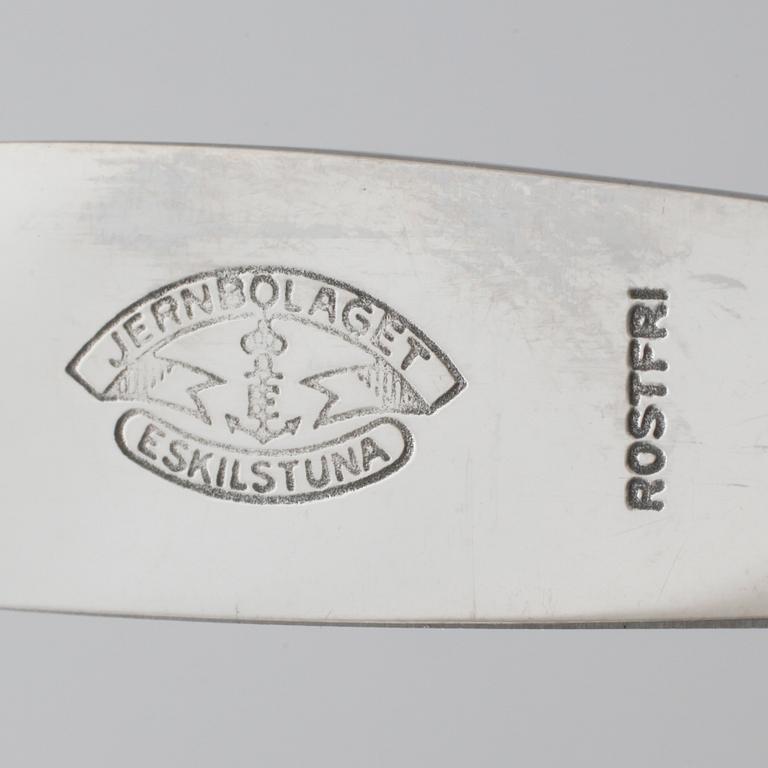 BESTICK, 88 st, silver och rostfritt stål, "chippendale", C.G Hallberg, merparten 1930-tal, ca 3100 g.