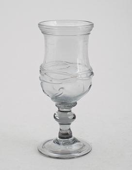 POKAL, glas, sannolikt Nöstetangen, Norge, 1700-tal.