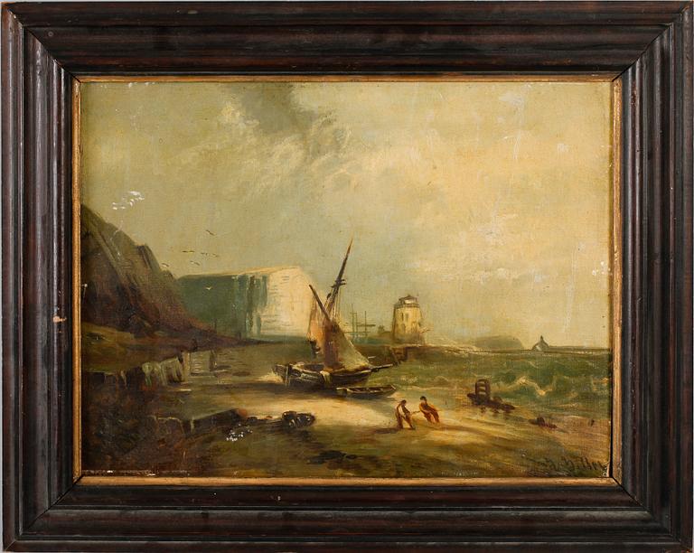 OKÄND KONSTNÄR, olja på duk, sign Miller, England, 1800-tal.