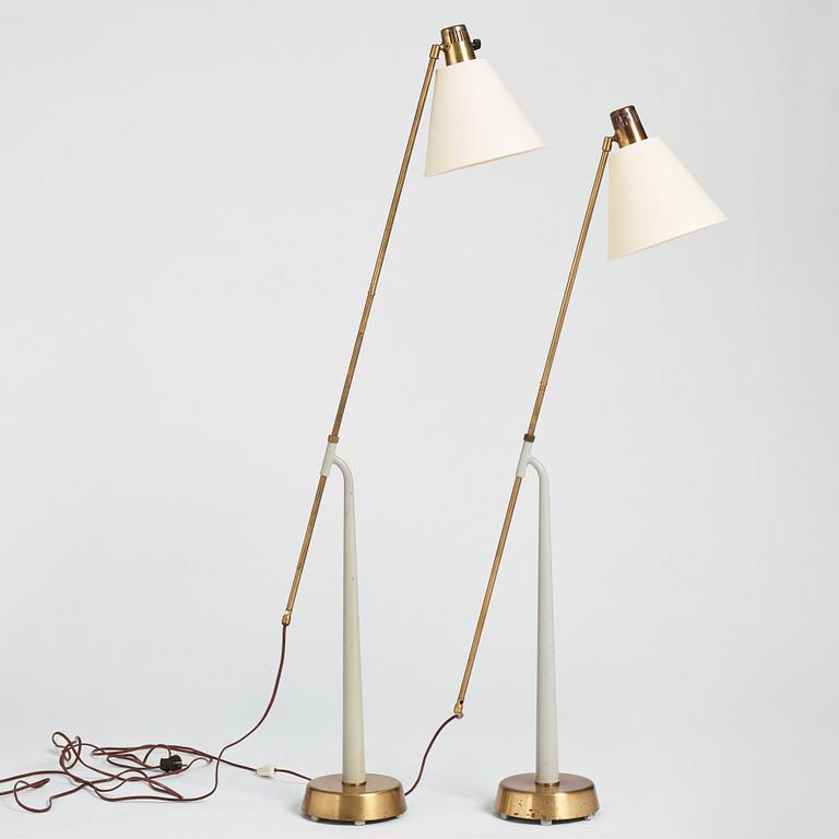 Hans Bergström, a pair of floor lamps, model " 541", ateljé Lyktan, Åhus 1940-50s.