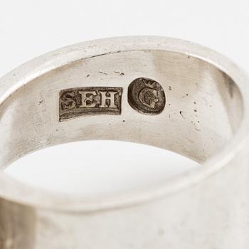 Sven-Erik Högberg, ring, sterlingsilver, Göteborg 1992.