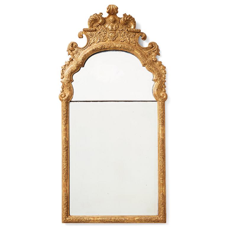 A presumaly German late Baroque mirror, first part of the 18th century.