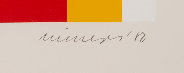Jo Niemeyer, a set of three serigraphs, signed and dated -82, numbered 52-53/60.