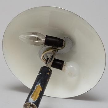 A two-light table lamp, probably 1930s.