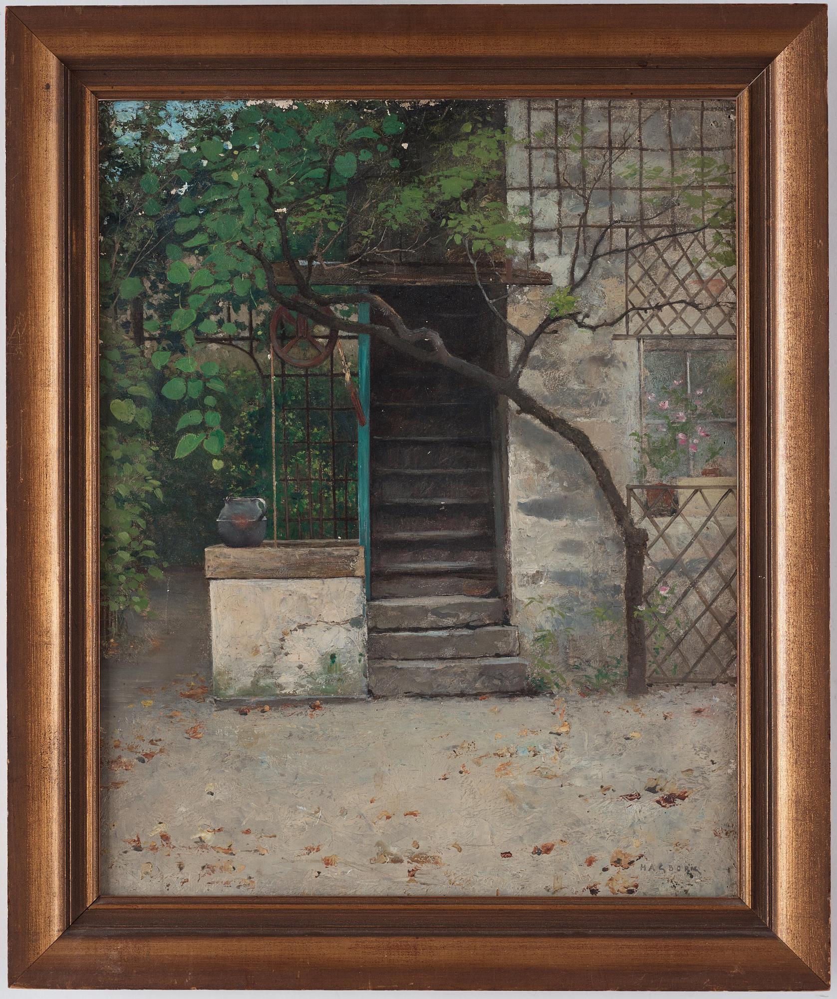 August Hagborg, "Utanför Birgers ateljé i Paris" (Outside Birger's atelier in Paris).