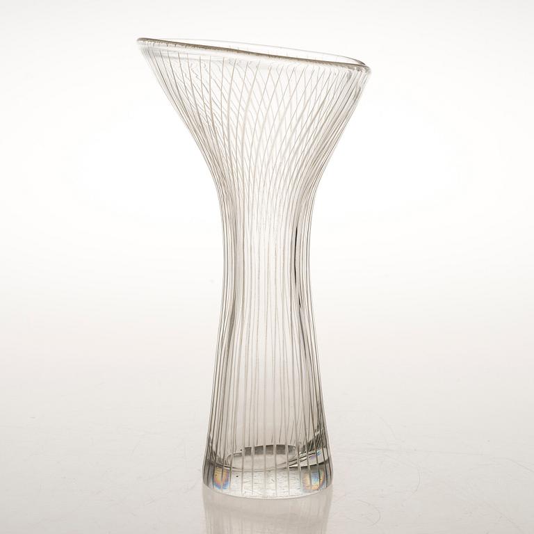 TAPIO WIRKKALA Glas Vase, singed Tapio Wirkkala Iittala.