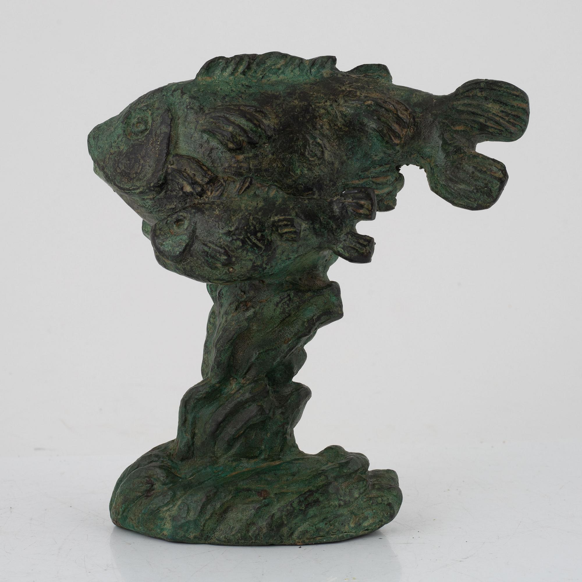 Carl Milles, after, sculpture, bronze, with stamp mark "Millesgården".