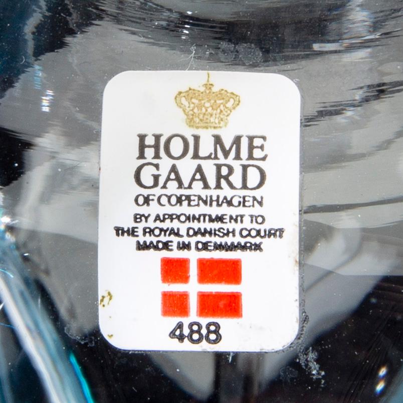 Holmegaard, karaffer/kluckflaskor 6 st 1900-talets slut glas.