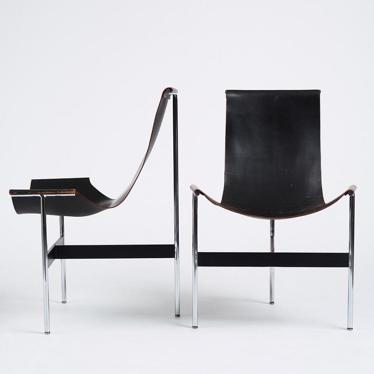William Katavolos, Douglas Kelley & Ross Littell, 4 stolar modell "3LC T-Chair", Laverne International, USA, efter 1952.