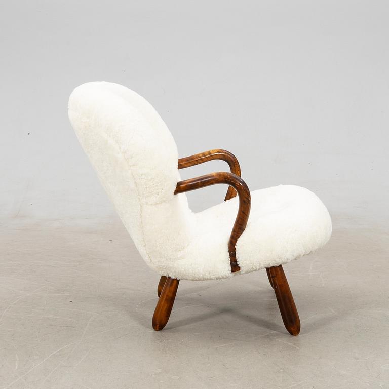 Scandinavian Modern, fåtölj "Clam chair", 1940/50-tal.