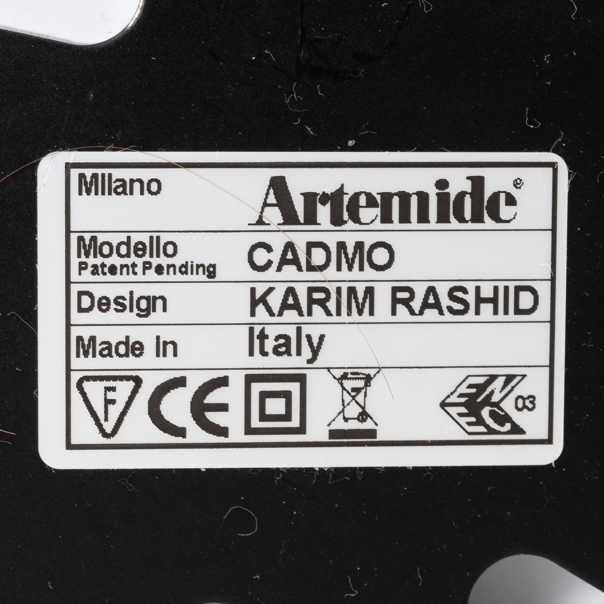 Karim Rashid, floor lamp, 'Cadmo', Artemide, Italy.