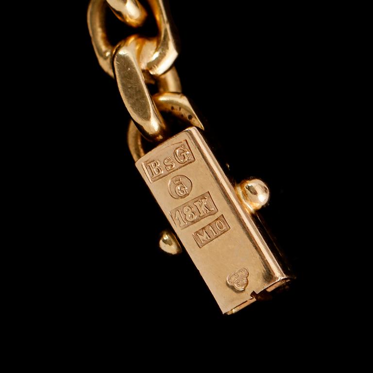 ARMBAND, 18 k guld, svenska stämplar, 1986. Vikt ca 28 g.