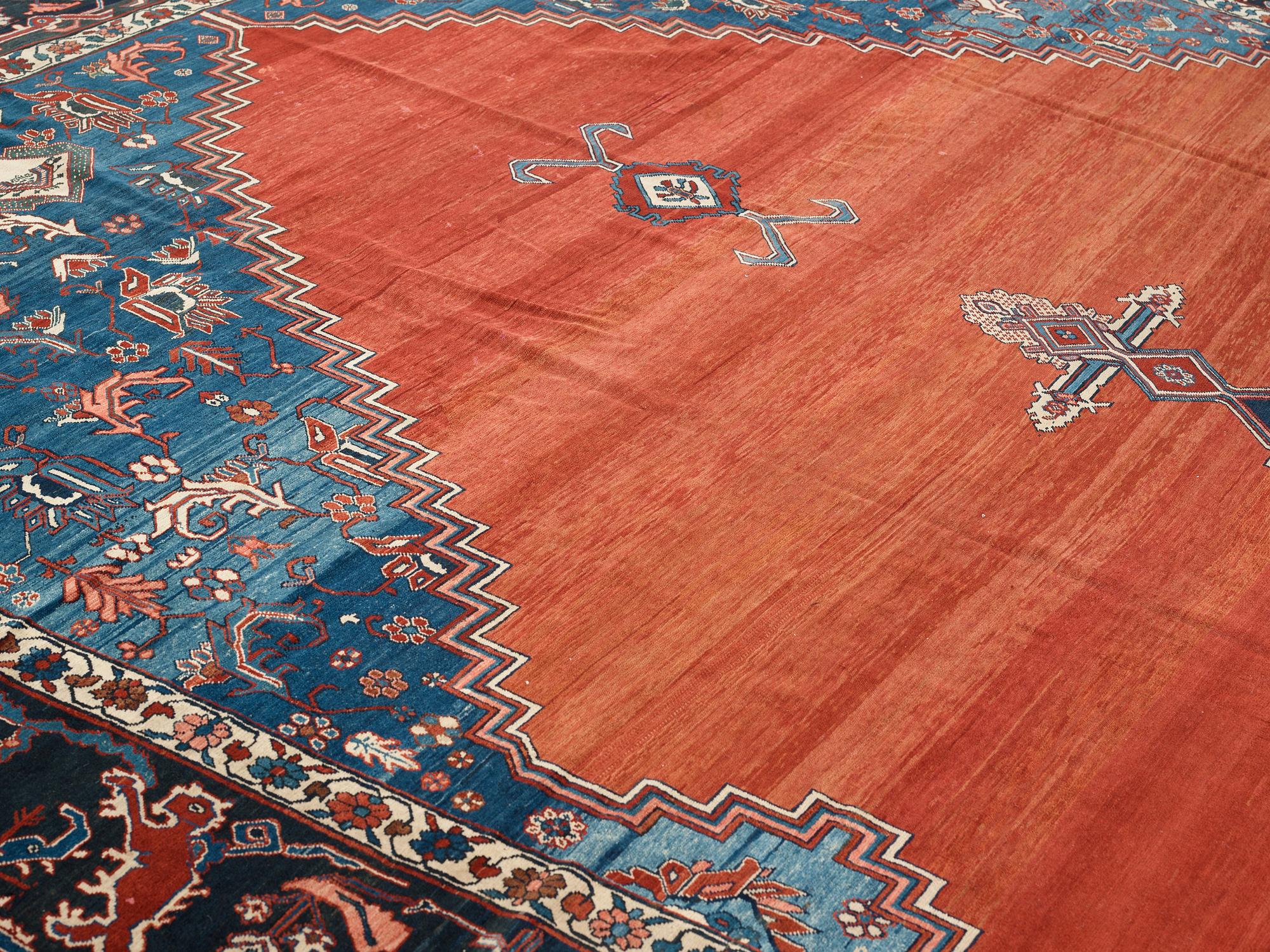 MATTO, an antique Bakshaish, ca 693 x 398,5 cm, dated "1298"AH/1880 AD probably.