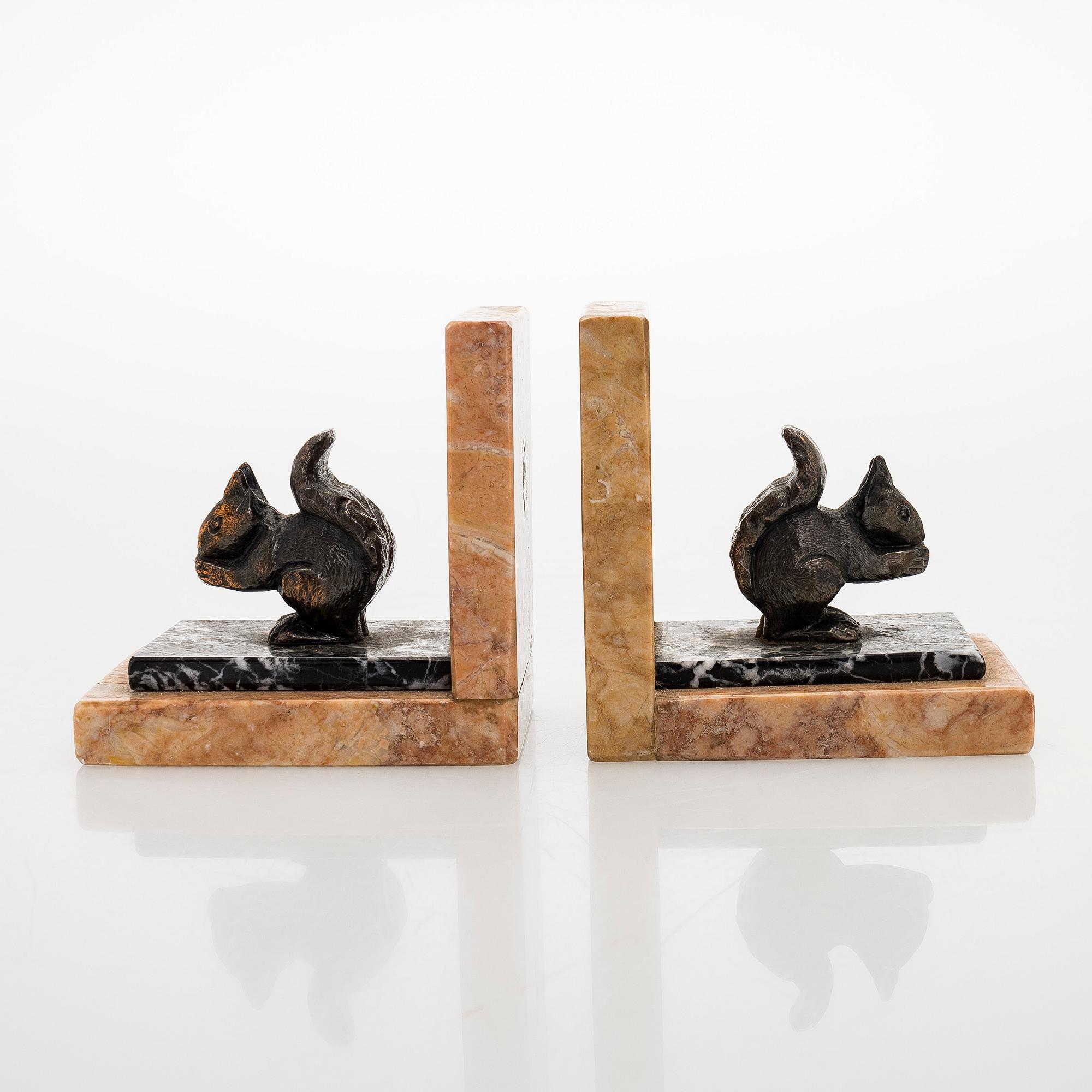 Bookends, a pair, 20th century.