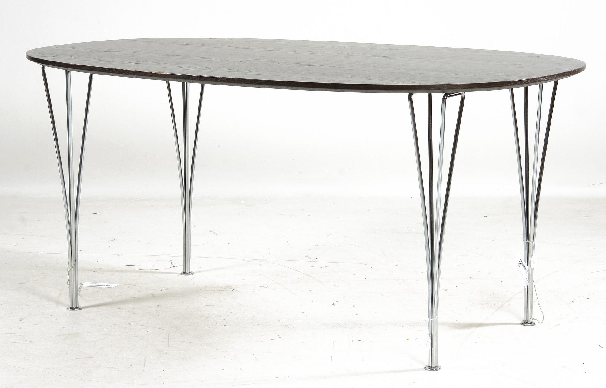 BORD, "Superellips", Bruno Mathsson & Piet Hein, Fritz Hansen, Danmark.