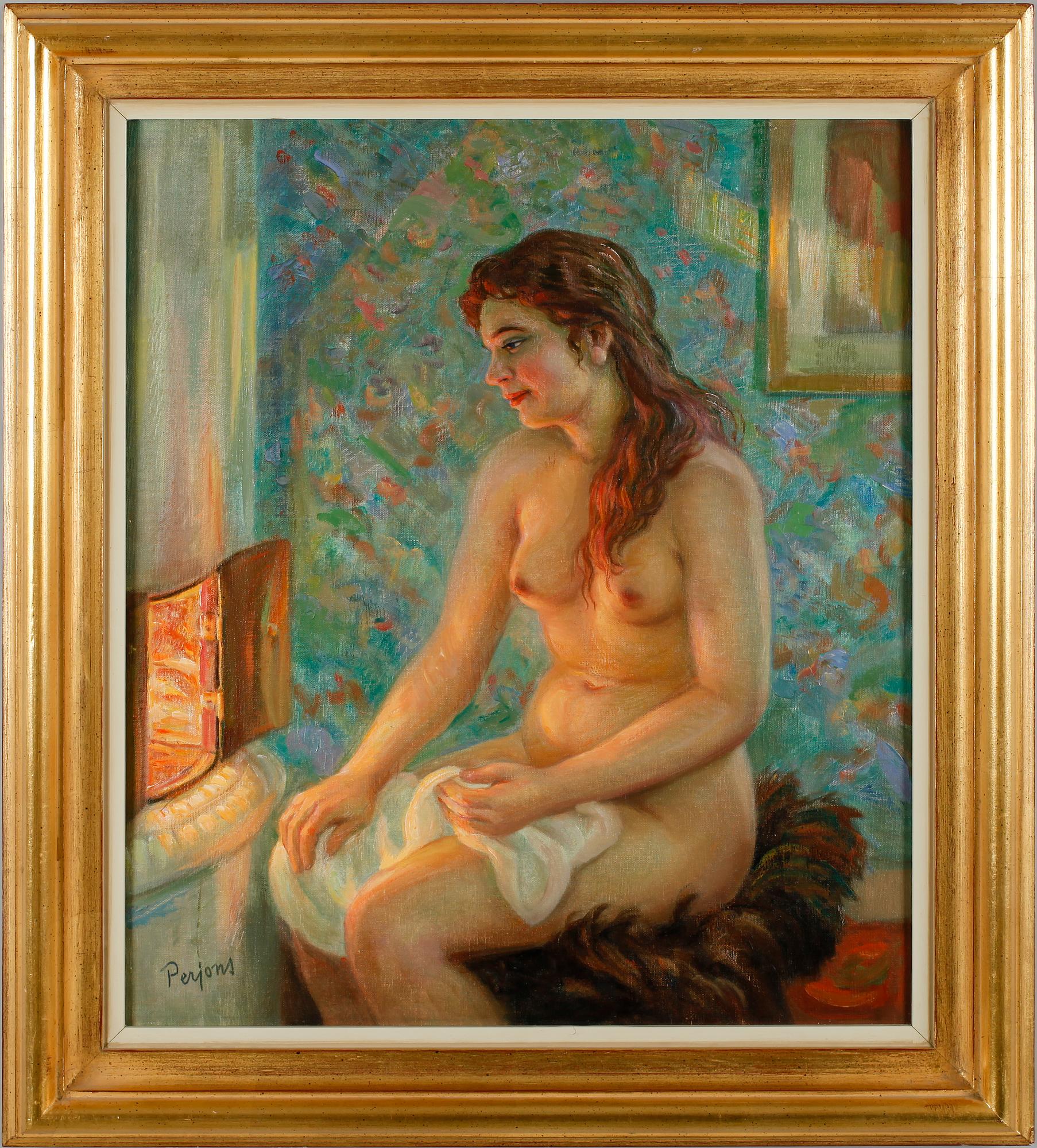 PER-HILDING PERJONS, olja på duk, sign.