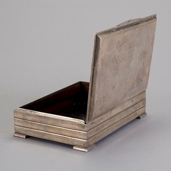 CIGARRSKRIN, silver, med svenska importstämplar, 1900-tal.