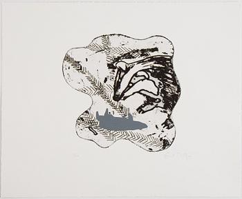 Ernst Billgren, "The end of all animals", portfolio bestående av 12 etsningar, signerad och numrerad 3/40.