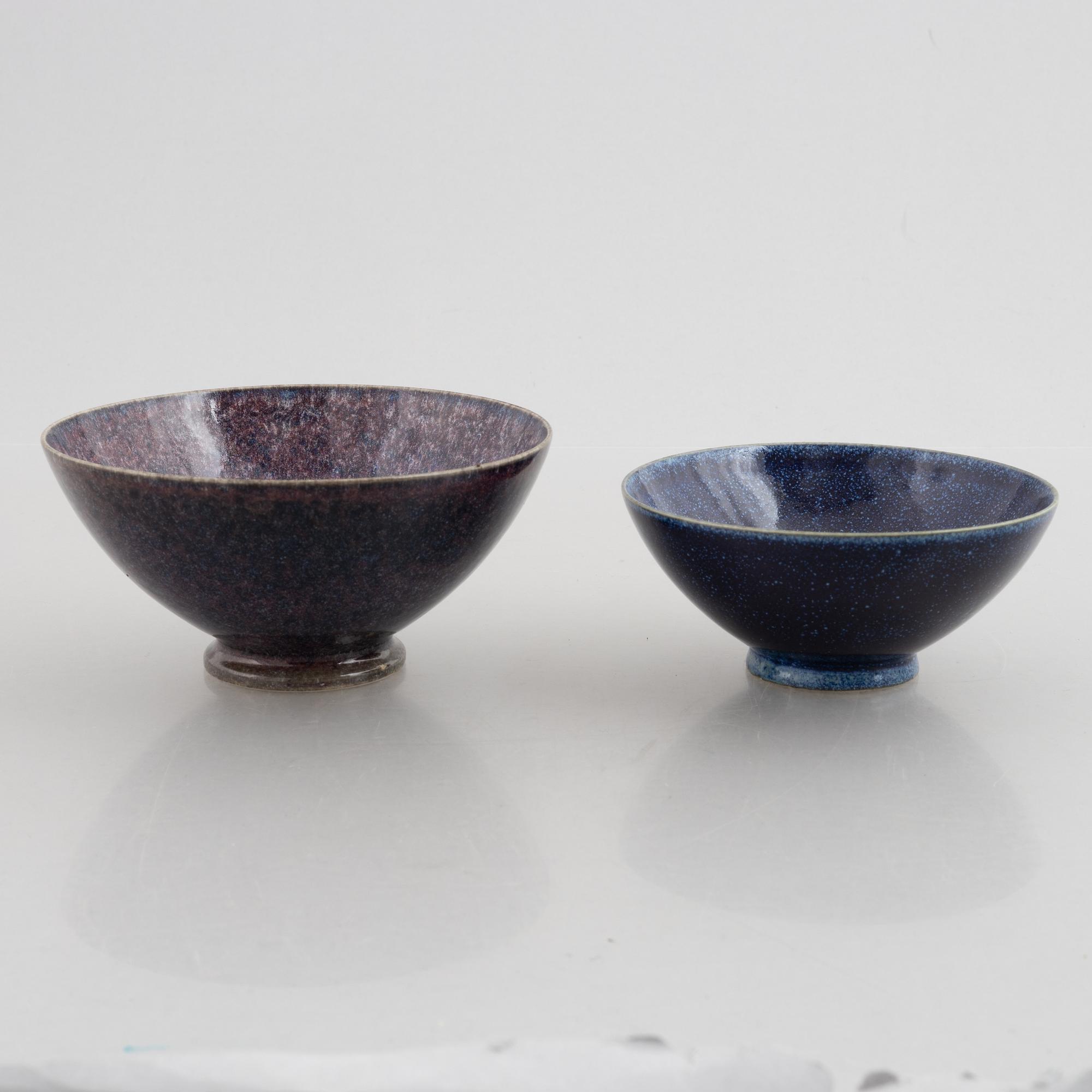 Sven Wejsfelt, bowls, 2 pcs, Gustavsberg.