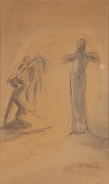 Harriet Löwenhjelm, watercolour.