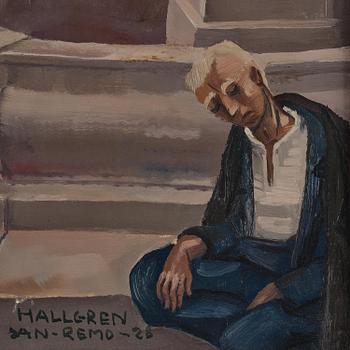 Acke Hallgren, "Domkyrkan", motiv från Piazza Muccioli, San Remo.