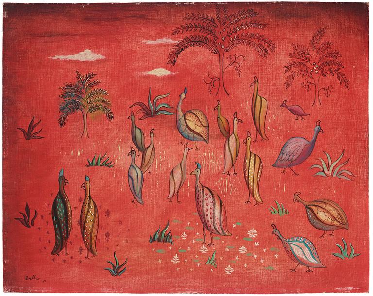 Alexis Preller, Guinea Fowls.