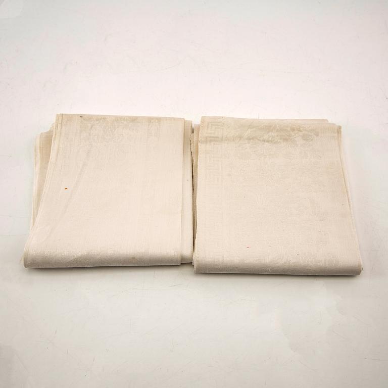 Towels, 2 pcs damask circa 1900.