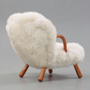 A 'Clam' easy chair attributed to Philip Arctander, 1940-50's.