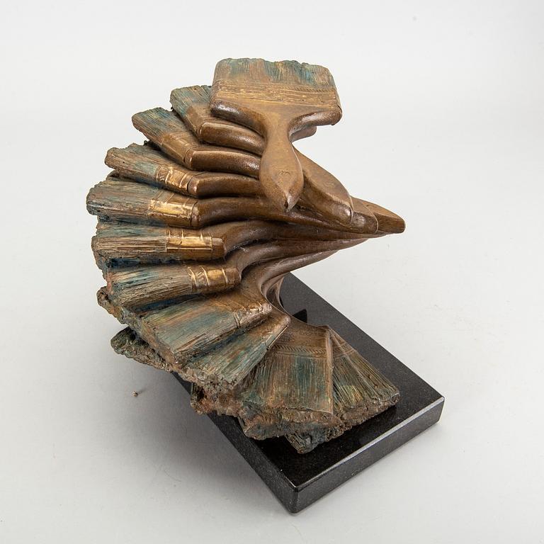 Fernandez Arman, a signed and numbered bronze sculpture.