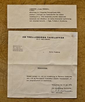 JOHAN OSSIAN-ANDERSSON, olja på duk. Signerad Th Andersson och daterad 1927.