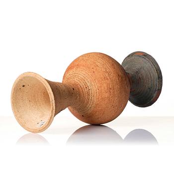 Kyllikki Salmenhaara, a chamotte stoneware floor vase, Arabia, Finland 1950s.