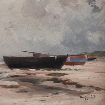 Wilhelm von Gegerfelt, Boats on the beach - Skagen.