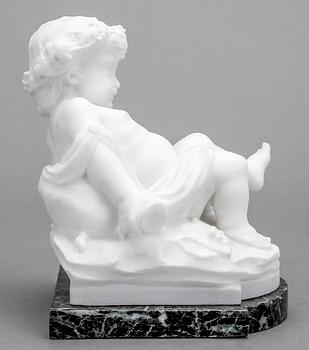 SKULPTUR, alabaster, 1800/1900-tal.
