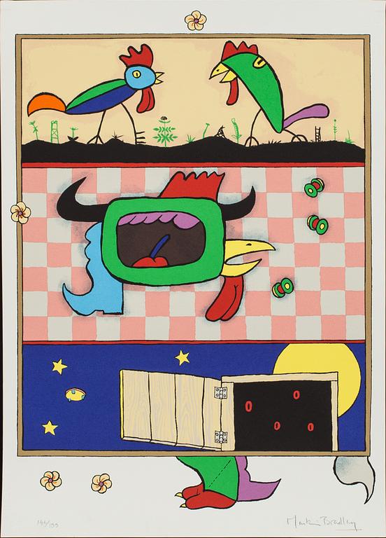 MARTIN BRADLEY, färgserigrafi, signerad och numrerad 146/199.