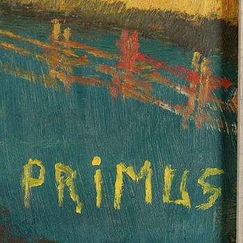 PRIMUS MORTIMER PETTERSSON, Olja på pannå, signerad.