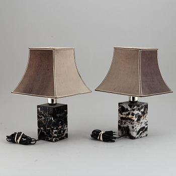 Two table lamps, second half of 20th Century.