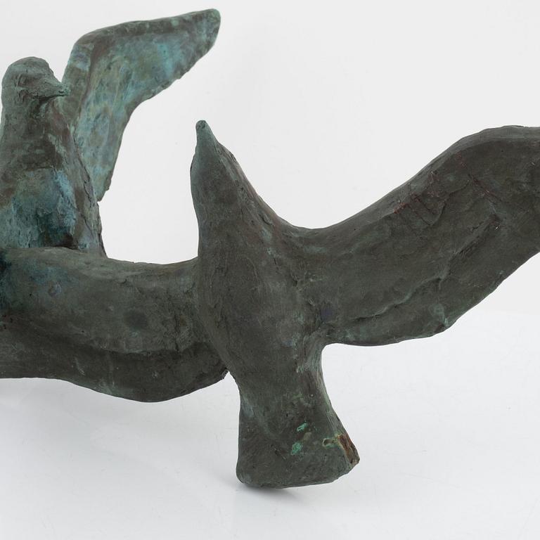 Ulf Tikkanen, sculpture, bronze, signed with initials.