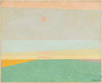 Vilhelm Bjerke-Petersen, Landscape with Sun.