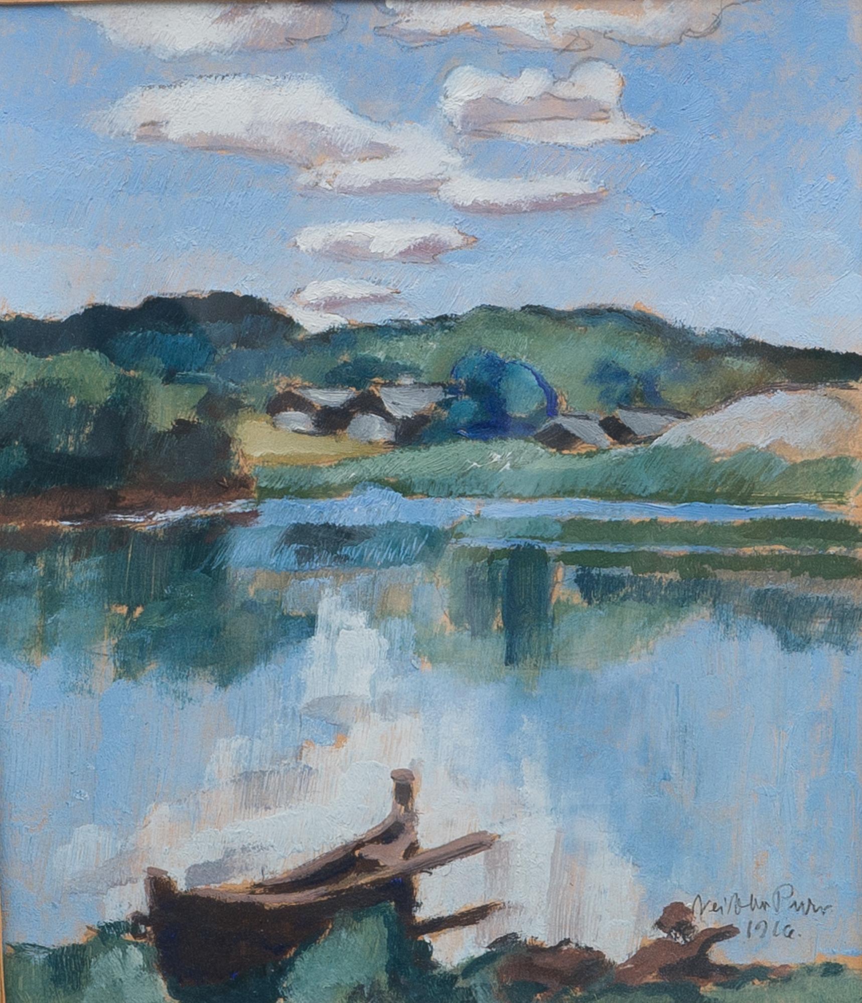 WEIKKO PURO, öljy paperille, signeerattu 1916.