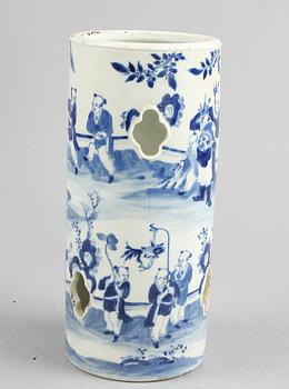 PERUKSTOCK, porslin, Qing dynastin, Kina, 1800/1900-tal.