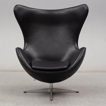 ARNE JACOBSEN, an 'Egg chair' easy chair, designed for Fritz Hansen, Denmark.